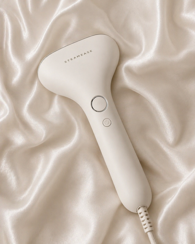 Pack wrinkle-free clothes with the Steamease portable steamer